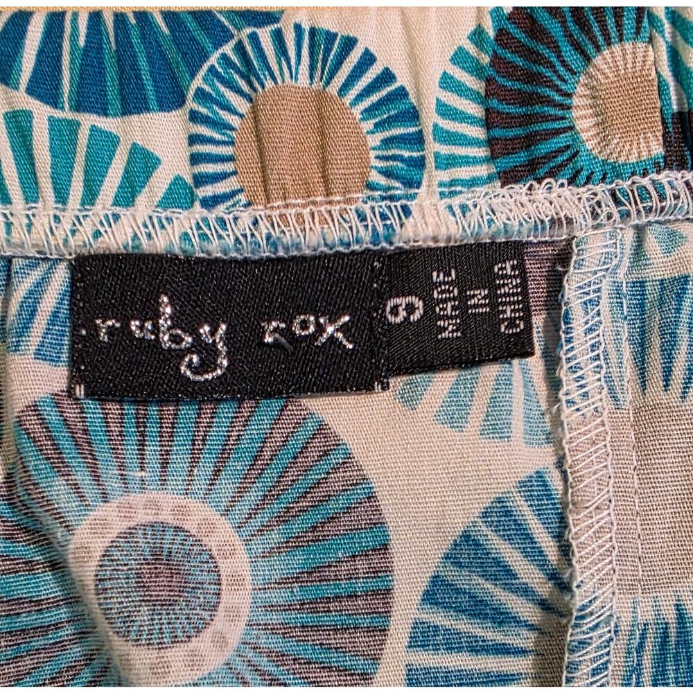 Ruby Rox Dress Stretch A Line Lined Strapless Back Zip Y2K Pinup sz 9 - Picture 3 of 6